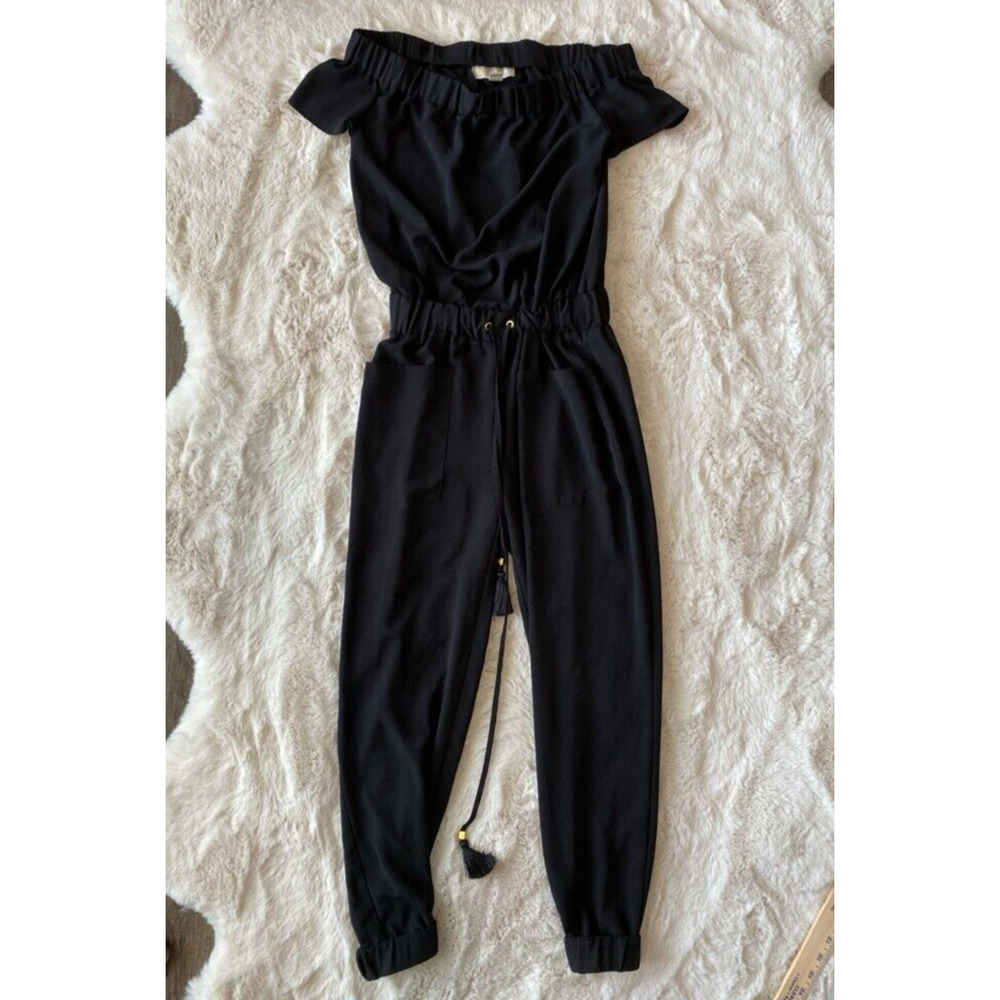 Elegant Black Off-Shoulder Jumpsuit